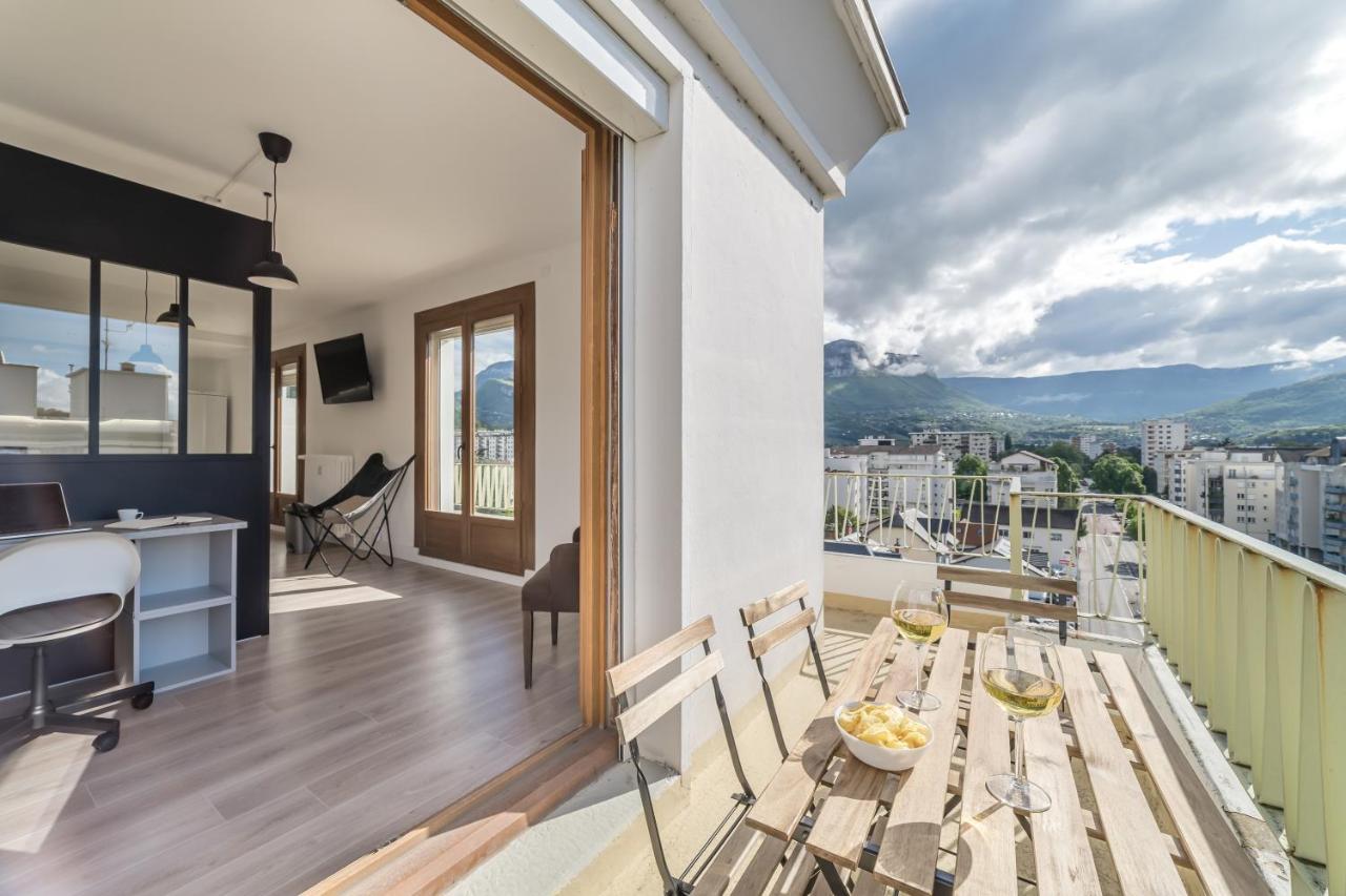 Vue Sensationnelle - Wifi Fibre - Arrivee Autonome Appartement Chambéry Buitenkant foto
